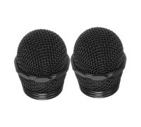Alipis 2pcs Metal Microphone Grill Head Replacement Universal Mic Ball Mesh Grille for Wired and Wireless Microphones for Recording and Live Performance