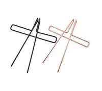 Alipis 2pcs Metal Music Note Clamps Sheet Music Holder Clips Rose Gold and Black Finish for Books and Score Sheets on Stands