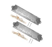 Alipis 2pcs Mezuzah for Front Door Alloy Jewish Door Plaque House Blessing Decor for Cultural Preservation Versatile Home Decoration for Religious Ceremonies and Daily Use