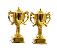 Alipis 2Pcs Mini Trophy Realistic Plastic Trophy Decor for Dollhouses Boy Girl Role-playing Party Favors and Educational Scenes