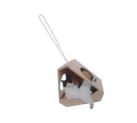 Alipis 2pcs Miniature Cat Toy Simulation Kitten Craft for Home Decorative Cat for Christmas