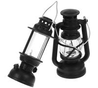 Alipis 2Pcs Miniature Kerosene Lamp Models Retro Decorative Oil Lanterns for Dollhouse Decor Fine Craftsmanship and Details for Micro Landscapes and Holiday Displays