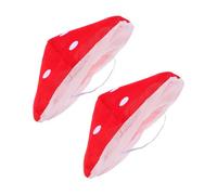 Alipis 2pcs Mushroom Shaped Hats Funny Costume Party Caps Creative Photo Prop for Boys Stage Show Cosplay Masquerade Accessory