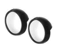 Alipis 2pcs Office Cubicle Rearview Mirror Magnifier for Computer Monitor Wide Visual Field Desk Screen Rearview Mirror Easy Install for Workplace Safety and Awareness