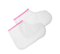 Alipis 2pcs Paraffin Wax Cotton Foot Covers Reusable Soft Foot Care Liners for Pedicure Spa Salon Treatment Warm Comfortable Soak Bath Massage Socks