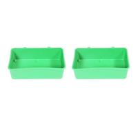 Alipis 2pcs Pet Bird Bath Tub with Creative Shape, Reliable Plastic Material, Attractive Design and Different, for Small Birds and Parrots Bathing in Cages
