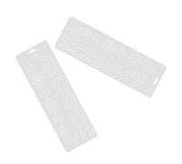 Alipis 2pcs Plastic Quilting Stencil Templates for Machine and Hand Quilting, 17.6" Border and Corner Patchwork Stencils for Sewing, Embroidery, and Craft Use