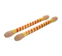 Alipis 2pcs Pocket Drum Sticks Wooden and Plastic Mini Drum Sticks for Stable Striking, Easy Handling, Beginners and Adults, 36cm Colourful Large Head
