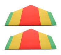 Alipis 2pcs Portable Baseball Batting Mat for Youth and Beginners, Silicone Non-slip Training Home Plate with Textured Surface and Distinct Contours, for Indoor Sports Venues and Reliable