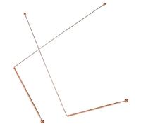 Alipis 2Pcs Portable Copper Dowsing Rods Durable Divining Probe for Ghost Exploration Treasure Water Source Detection Practical and Easy to Use Divination Tools with Stable Professional
