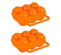 Alipis 2pcs Portable Egg Storage Trays for Picnic Camping Protect Eggs from Breaking Lightweight Design for Outdoor Use
