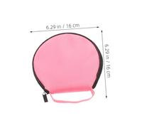 Alipis 2pcs Portable Pink Oxford Cloth CD DVD Case Durable Water Resistant Round Disc Storage Organizer for Car Home Travel Protective CD Travel Case with Easy Access