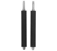 Alipis 2pcs Printer Roller Shaft Drum Spare Parts for Label Printer, Black Iron Silicone Material, Versatile Application, Extended Lifespan, Suitable for Heavy Usage Environments
