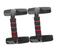 Alipis 2pcs Push-up Stand Fitness Equipment Home Gym Muscle Trainer Steel Push-up Holder for Arm Strength Training with Multi-point Gravity Support Black Red