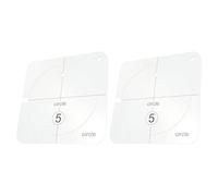 Alipis 2pcs Quilting Templates for Sewing Machine with Scallop and Free Motion Quilting Patterns, Sturdy DIY Quilted Rulers for Patchwork and Sewing Craft Tools in UK