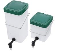 Alipis 2pcs Rabbit Automatic Waterer Water Bottle Hanging Design Detachable for Easy Cleaning Plastic Stainless Steel 600ml Capacity Small Animal Cage Water Dispenser for Rabbits