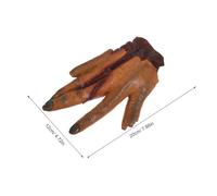 Alipis 2PCS Realistic Severed Hand Halloween Decor with Bloody Accents Scary Fake Hands Prop for Haunted Houses Zombie Cosplay Indoor Outdoor Party Supplies