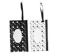 Alipis 2pcs Refillable Portable Wipe Holder Dispenser Pouch with Lid for Tissues and Paper Products, Eva Material, Stylish Minimalist Design, for Stroller and Home Use