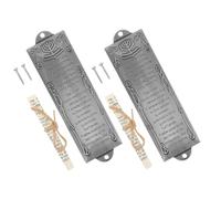 Alipis 2pcs Religious Mezuzah Plaque for Gatepost with Faithful Scroll Judaica Home Decor for Jewish Housewarming Easy Installation Bless This House Sacred Door Ornament