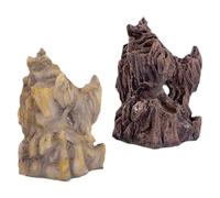 Alipis 2pcs Resin Mini Rockery Figurine Mountain Ornament