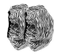 Alipis 2Pcs Sauna Hair Cap for Deep Conditioning Heat Protection and Static Reduction Elastic Fit Tin Foil Hats for Hair Treatments Shower Use and Salon Baking