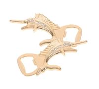 Alipis 2pcs Shark Bottle Openers Realistic Portable Alloy Design for Parties Events Creative Wedding Souvenirs Tools Unique Beer Lovers