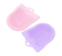 Alipis 2Pcs Silicone Face Scrubber Soft Skin-friendly Exfoliating Cleansing Tools for Deep Facial Cleaning and Makeup Removal with Ergonomic Glove Design Suitable for Skin Types