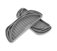 Alipis 2pcs Silicone Mini Fridge Drip Tray Semi-circular Rectangular Non-slip Drip Catcher for Beverage Dispenser Versatile Compatibility Kitchen Use