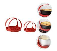 Alipis 2pcs Silicone Pressure Cooker Slings Heat Resistant Bakeware Sling with Egg Steamer Rack Food Grade Silicone Cooker Lifters for Steaming Eggs Vegetables Fish Meat and Baking