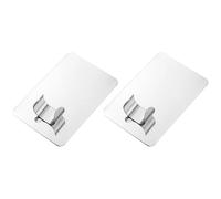 Alipis 2pcs Silver Nail Art Palettes with Finger Ring, Stainless Steel Makeup Mixing Tray for Blending Colors, for DIY Nail Salon and Personal Use