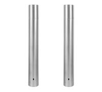 Alipis 2pcs Stainless Steel Birth Certificate Protector Tube, 5cm Diameter X 40cm Length Document Storage Case, Paper-Sized Certificate Holder for Office and Home Organization