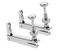Alipis 2pcs Stainless Steel Cello Fine Tuners for Cellos String Adjusters with Secure Grip and Tension Stability Metal Construction and Violin Staff Use