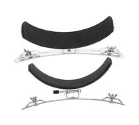 Alipis 2pcs Stainless Steel Marching Drum Leg Stand with Sponge Padding, Lightweight Snare Drum Support Accessory for Touring and Marching Bands, Silver Finish for Enhanced Playing