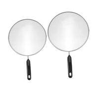 Alipis 2Pcs Stainless Steel Splatter Screen Mesh Covers for Frying Pan Cooking Anti-Grease Splash Guards with Fine Wire Mesh Kitchen Protection for Home and Restaurant Use