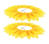 Alipis 2pcs Sunflower Headband for Funny Flower Headgear for Kindergarten Events Lightweight Breathable Material Comfortable Fit for Encourages Participation Teamwork