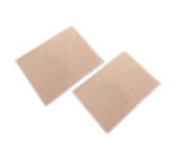 Alipis 2pcs Table Mats Placemats Natural Flax Fabric Bowl Mats for Dining Table Decorative for Serving Plates and Decoration