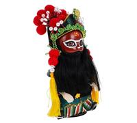 Alipis 2pcs Traditional Chinese Opera Figurine Doll Handcrafted Vintage Peking Sichuan Opera Collectible Cultural Art Decoration Home Office Display