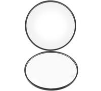 Alipis 2pcs Universal Convex Side View Mirrors for Trucks and Loaders, Impact-resistant Plastic and Glass Blind Spot Mirrors Suitable for Tight and Confined Spaces at Construction Sites