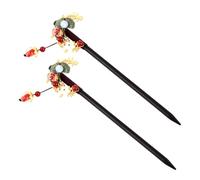 Alipis 2pcs Vintage Hair Stick Set Antique Bride Hair Forks for Wedding Classic Ethnic Style for Bridal and Traditional Costume