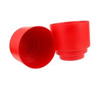 Alipis 2pcs Vintage Plastic Flower Bucket with Chinese Fu Print Festival Planting Vase for Fresh Dried Artificial Flowers Red and Decorative Floral Containers for Home and Office Decor