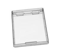 Alipis 2pcs Wall Socket Cover with Adhesive Backing Transparent Safety Outlet Protection Boxes for Bathroom Office Industrial Use Easy No Tool Installation