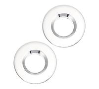 Alipis 2pcs Wash Basin Overflow Ring Accessories Sink Overflow Cover Bath Sink Stopper Chrome