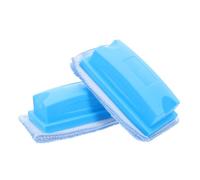 Alipis 2Pcs Washable Removable Chalkboard Erasers for Blackboard and Dry Erase Boards, Water-Soluble Chalk Dust Absorbing Pads, School Classroom and Kindergarten Cleaning Tool