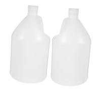 Alipis 2pcs White 4l Plastic Water Storage Jug with Caps, Empty Milk Jugs for Storing and Dispensing Juice, Refillable Bottle for Milk, Water Bottle Bulk Buy