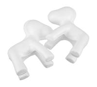 Alipis 2pcs White Foam Unicorn Shape Craft Models Easy to Decorate Beginner Friendly for DIY Craft Unicorn Projects and Christmas Party Decor