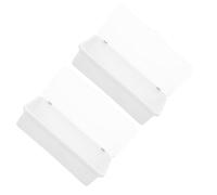 Alipis 2pcs White Plastic Chopstick Stand with Lid, Tableware Holder Drainage Case for Kitchen Utensils Organizer, Dustproof Flatware Storage Box Suitable for Chopsticks, Spoons, Forks