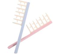 Alipis 2pcs Wide Tooth Hair Comb for Women Gentle Detangling Salon Styling Travel-friendly Lightweight Plastic Hairdressing Massage Comb for All Hair Types