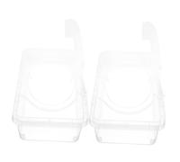 Alipis 2Pcs Wipes Dispenser Box with Lid Large Capacity Refillable Wipe Containers Portable Tissue Storage Case for Home Travel Nursery Easy Open and Close Design