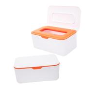Alipis 2pcs Wipes Dispenser Box with Lid Lightweight Portable Material Tissue Container for Wet and Dry Wipes Compact Storage Box for Bathroom Kitchen Use