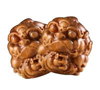 Alipis 2pcs Wooden Ancient Animal Charms DIY Pendants with Hanging Carved Keychain and Bag Decorations Versatile Craft Accessories for Custom Jewelry and Home Decor